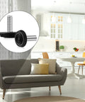 4 Pack 1/4-20 Adjustable Furniture Levelers Galvanized Steel Screw-In Leveling Feet in a modern living room setting.