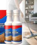 Two Pack Floor Restore Spray For Wood Tile Laminate Vinyl And Bamboo Floors Make Floors Pop Shine Renewal Polish Quick Dry Protective Finish Deep Clean Protective Layer For Dull Surfaces showing bottles with mop on floor