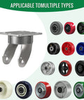 Top Shelf Super Heavy Duty Caster Yoke Replacement Featuring Adjustable Slot Plates And Smooth Swivel Pivots with various wheel types.