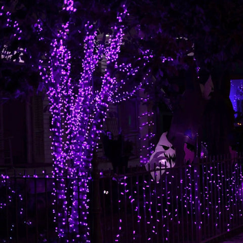 Two Pack 80Ft Solar Powered Fairy Lights With 240 LEDs Copper Wire, 8 Modes Waterproof Outdoor String Lights for tree