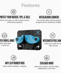 Features of the Ultimate Ski and Snowboard Wall Rack With Gravity Locking Design For Secure Non Slip Garage Storage That Fits Any Ski