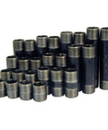 Pre Cut 1-1/4 Inch Black Coated Pipe Nipples Set Includes One Of Each Length From 2 To 6 Inches In 1/2 Inch Increments Ten Piece Assortment