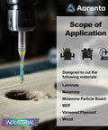 Compression CNC Router Bit One Eighth Inch Diameter One Quarter Inch Shank Two And One Half Inch Overall Length Upcut And Downcut Spiral End Mill