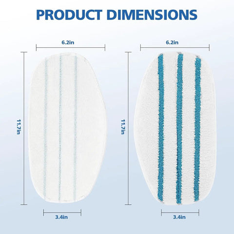 Six Pack Replacement Steam Mop Pads For ThermaPro 10 In 1 Steam Mop Velcro Design Fits Both Old And New Models Easy On Easy Off Cleaning Pads For Quick Spotless Floors