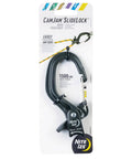 CamJam SlideLock Rope Tightener With Quick Release Lever Pull To Tighten Lock No Fuss 500 Lb Working Load 1500 Lb Break Strength Fits 3 To 6mm Rope Cast Aluminum Tensioner For Secure Knot Free Load on packaging