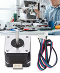 Low Noise Two Phase Stepper Motor For 3D Printers With Beefy Torque Carbon Steel Build Cable Included Silent Stepping Motor