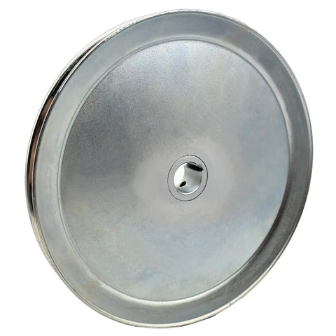 Boss Grade 10 Inch Diameter Single Groove V Belt Pulley For A, B, 5L And 4L V Belts With 1 Inch Bore Motor Pulley Carbon Steel 1020 Zinc Plated