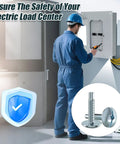 Load Center Panel Cover Replacement Screws Top Shelf Zinc Coated Steel Heavy Duty Fix For Square D S106 Siemens ECTS2 Schneider QO Homeline Murray Breaker Box, shown with electric load center.