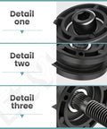Heavy Duty Table Roller Kit For Ridgid And Ryobi 7 Inch Tile Saw detailed view showcasing roller components and design.
