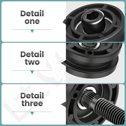 Heavy Duty Table Roller Kit For Ridgid And Ryobi 7 Inch Tile Saw detailed view showcasing roller components and design.