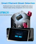 DXC Extruder Upgrade Kit For K1 Series With Smart Filament Break Detection highlighting Omron sensor close-up