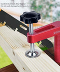 Beefy Aluminum Bench Dog Clamp With 20mm Dog Hole Silicone Pad Protected Woodworking Surface