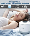 Ultrasonic Cleaner For Dentures Braces Mouth Guards And Jewelry With 45kHz Triple Phase Purification Four Modes To Slam Coffee Stains And Grime Sonic UV Boost For Fresh Clean Appliances, white bedside device