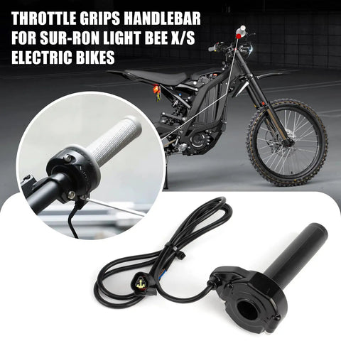 Rolling Bearing Electric Throttle Handle Grips For Sur Ron Light Bee X S And Segway X160 X260 22mm 7 8 Inch Handlebar Upgrade With Smooth Rolling Bearings Factory Stock Controller Only