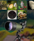 Go To 20 To 60x80 HD Spotting Scope With Tripod And Carrying Case For Bird Watching Hunting Target Shooting Wildlife Scenery