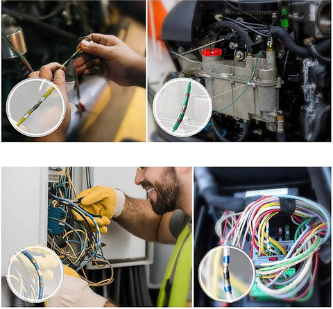Super Durable Heat Shrink Butt Crimp Terminals 50 To 1200 Pack Waterproof Seal For AWG18 Wire Splice Kit Heavy Duty Insulated Connectors used in car and panel wiring