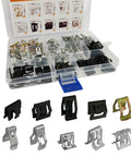 100 Pcs 10 Sizes Auto Car U Clip Metal Trim Panel Spring Clips Moulding Clip Kit Replacement for Most Cars Durable Metal