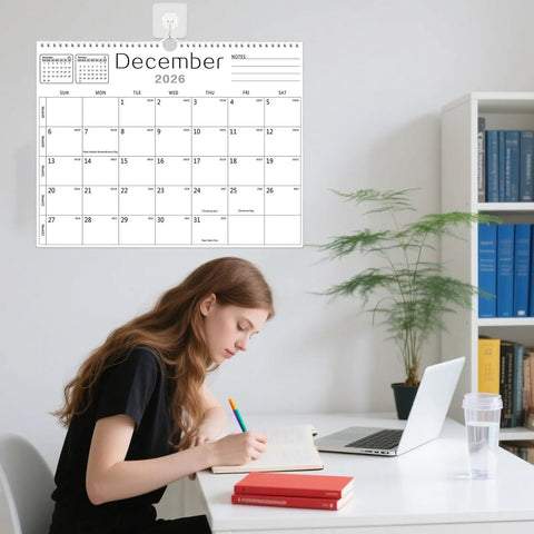 Top Shelf Eighteen Month Wall Calendar Rolling July 2026 Through December 2027 With Easy Peel Stick Mount And Roomy 14 By 11 Grid For No Fuss Project Tracking And No Sweat Family Scheduling Without Mid Year Hassles
