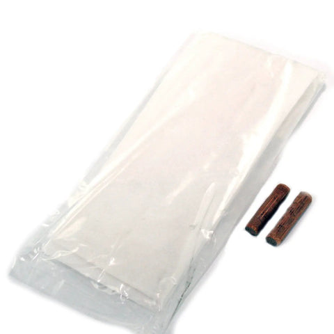 Rice paper and wooden pegs from Samurai Sword Cleaning Kit For Katana Care With Choji Oil Uchiko Ball Rice Paper Cleaning Cloth Mekugi Removal Hammer And Storage Box Pro Level Carbon Steel Blade Maintenance Set For Serious Collectors.