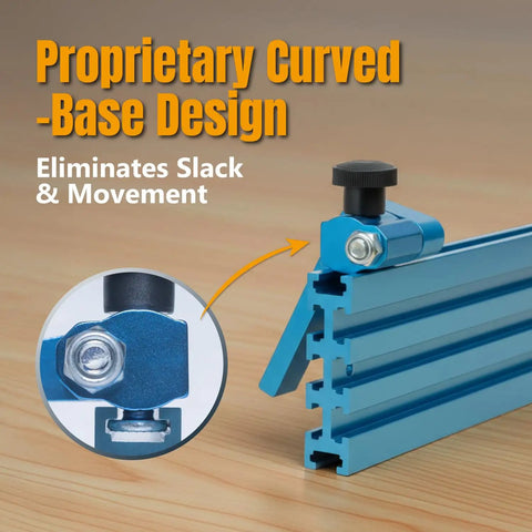 Two And A Quarter Inch Fence Flip Stop For Table Saws Miter Saws And Drill Presses Universal T Track Fence Stop Curved Base Design