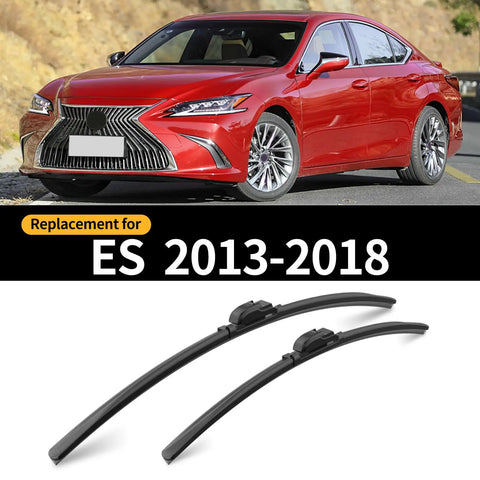 Top Tier Front Windshield Wiper Blades Two Pack Fit Lexus Es 2013 To 2025 sleek design for clear visibility and quiet operation.