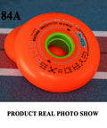 Inline Skate Wheels Eight Pack 72mm 76mm 80mm 84A Wear Resistant Outdoor Indoor Replacement Set For Roller Blades