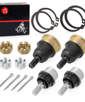 Beefed Up Upper And Lower A Arm Ball Joint Kit For Recon 250 TRX250 2X4 ES 1997 2023 Includes 2 Upper Joints 2 Lower Joints And Circlips Replacement Durable OEM Style, ball joints and circlips