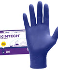 Beaded Cuff Nitrile Exam Gloves With Textured Fingertips For Superior Grip, 4.3 Mil, Ambidextrous, 9.5 Inch, Powder Free, XS, 200 Gloves Per Box, Blue, Comfortable
