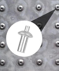 30 Pieces Aluminum Alloy Expansion Rivets Hammer Drive Expansion Rivet Knock Type Stainless Steel Rod Screws 5x11mm.