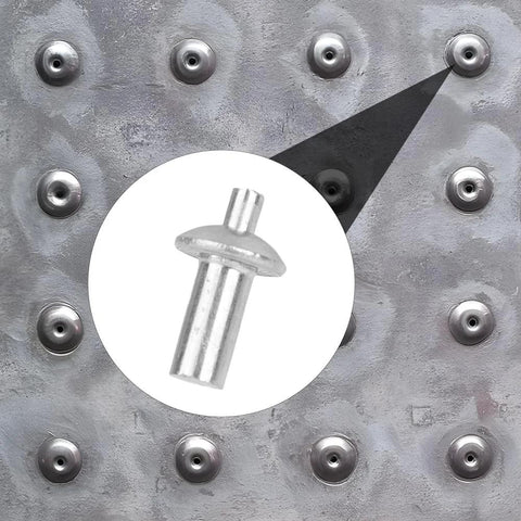 30 Pieces Aluminum Alloy Expansion Rivets Hammer Drive Expansion Rivet Knock Type Stainless Steel Rod Screws 5x11mm.