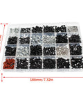 Universal RC Screw Kit 1000Pcs All In One Hardware Fasteners Set For 1/8 1/10 1/12 1/16 Scale RC Cars And Trucks Includes Organized Case