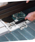 Installation of Two Piece Indoor Outdoor Sliding Door Rollers Set With Stainless Steel Silent Nylon Wheels for smooth glides
