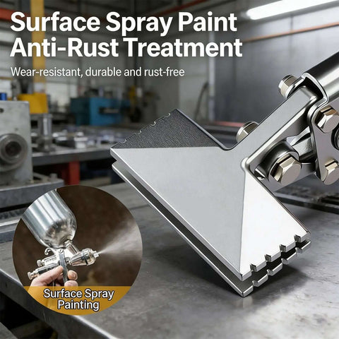 Close-up of 3 Inch Sheet Metal Hand Seamer Pro Grade Bending Tool with anti-rust treatment in an industrial setting.