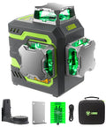 Green Beam Laser Level With Self Leveling 3x360 Degree Cross Line For Construction And Picture Hanging, accessories included