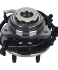 Front view of Front Wheel Bearing And Hub Assembly Fits Right In For 1998 To 2000 Ford Ranger And 1998 To 1999 Mazda B4000 4WD With ABS 5 Lug Bolts Model 515027 Replacement
