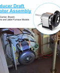 Draft Inducer Motor Kit For Furnace Replacement 318984-753 318984-752 with image of motor assembly for Carrier Bryant Payne Jakel
