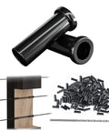 100 Pack Black One Eighth Inch Cable Railing Protector Sleeves Heavy Duty For Wood Posts T316 Stainless Steel Deck Cable Railing Hardware Kit