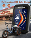 Alaskan Electric Tricycle For Adults With 48V 15Ah Rear Motor Three Wheel Cargo Trike With Large Basket 20 Inch 6061 Aluminum Folding Ebike Frame Blue Built For City Hauls And Weekend Adventures Plus Gift Pack Valued At 1500, blue electric trike with LED display