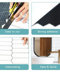 Peel And Stick Picket Tile Backsplash White Matte Ceramic Look Long Hexagon Self Adhesive Wall Tiles Pack Of 12 features