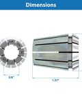 Dimensions of ER32 Collet for CNC Milling and Machining, Three Quarters Inch Precision Toolholder, Industrial Grade Accuracy 0.015mm