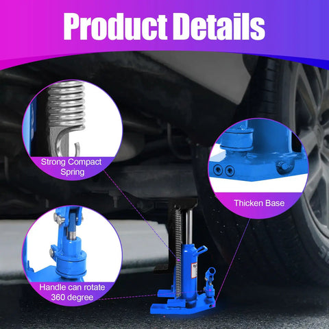 Heavy Duty Hydraulic Toe Jack Delivering Twenty Ton Top Lifting And Ten Ton Toe Engagement with strong spring and rotatable handle.
