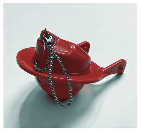Toilet Baffle Replacement For GA715014-GEG1 Red Durable Plastic Floor Mounted Install Easy Fit with chain attachment