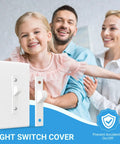 4 Pack White Toggle Switch Guard Covers That Screw On To Lock Your Switches In Place For Kid Safety And Appliance Protection