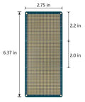 3 Piece Solderable Breadboard Split Design Universal PCB Shield Board Double Sided With Tinned Gold Plated Holes dimensions
