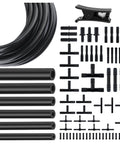 Five Foot Automotive Vacuum Hose Kit With 64 Vacuum Hose Connectors And 6 Vacuum Lines Pipe Cutter Silicone Hoses Visible