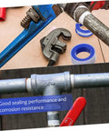 20 Rolls PTFE Tape High Temperature Waterproof Thread Sealant For Plumbing applied on pipe fittings