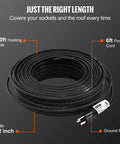 Self Regulating Pipe Heating Cable 100 Feet 5W Per Foot Heat Tape For Pipes Roof Snow Melting To Beat The Winter And Deicing