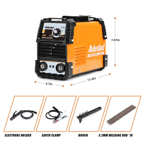 160Amp 110 220V Stick Arc Welder With IGBT Inverter LCD Display MMA Welder Built In Hot Start And ARC Force front view