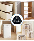 Butter Smooth Mini Ball Caster Wheels Set Of 4 With 360 Degree Swivel And Universal Plates for furniture storage solutions.
