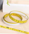 Peel And Stick Measuring Tape Ruler With Double Scale Metric And Imperial Marks Solid For Router Tables And Craft Tasks clear numbers rolled and flattened for easy use.